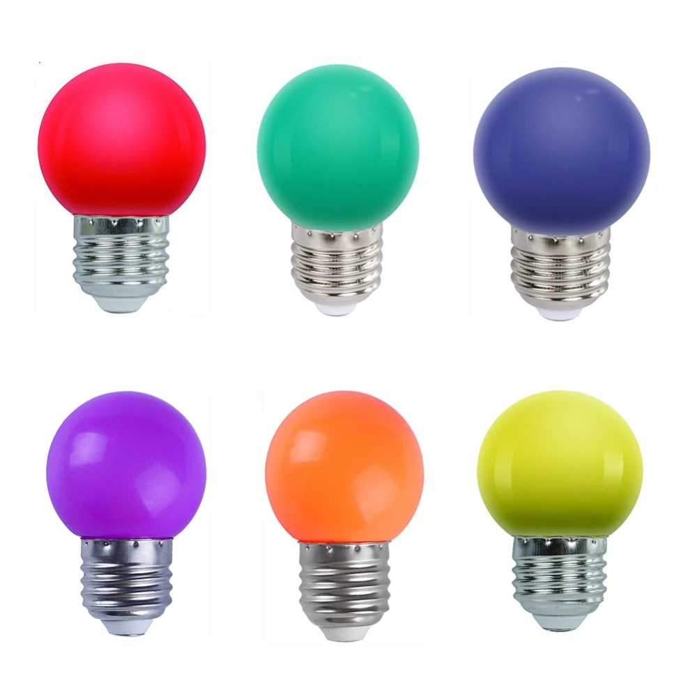 Led Serial Light Christmas Bulbs G45 Mini Color Changing RGB Colorful Light Bulbs For Light Fixtures Home Decorative