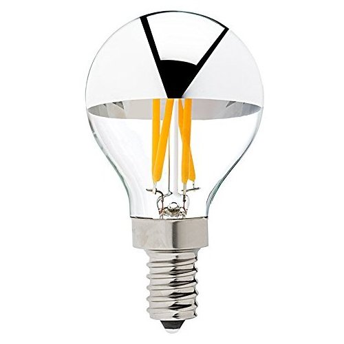 G45 Globe E14 Led Lamp Silver Mirror 4W Retro LED Filament Light Bulb E12 110V E27 Warm White 2700K Decorative Light Dimmable