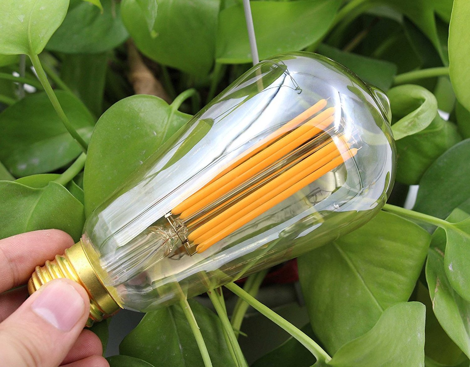 6W E26 E27 base ST64 Long Filament Bulb 2200K Retro Edison Light Dimmable Flicker free Vintage Ceiling Light bulbs