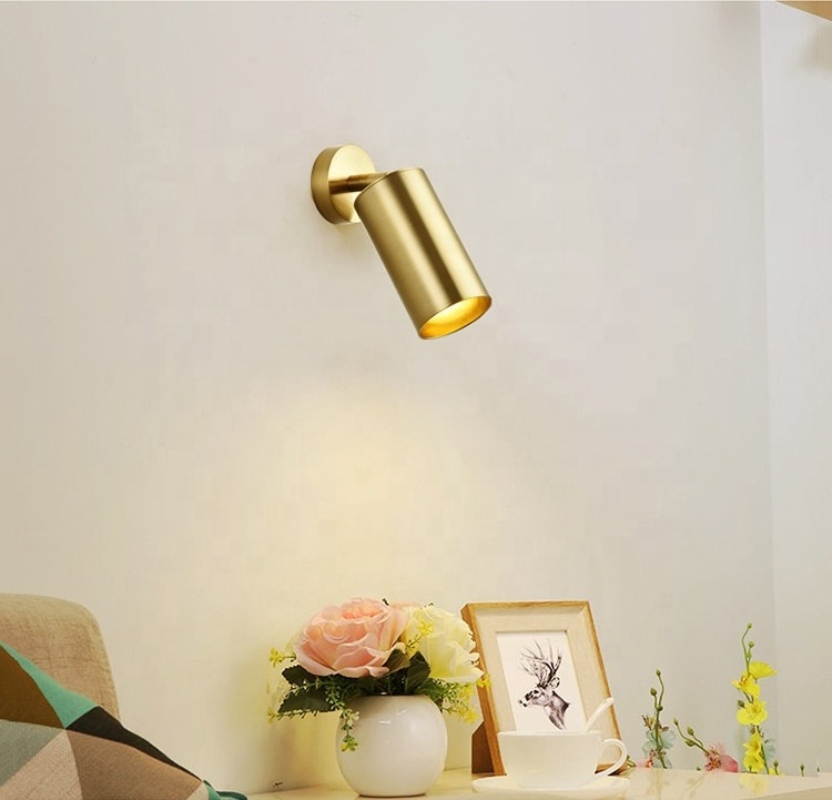 Nordic Indoor Light Fixtures Ceiling GU10 LED Gold Brass Wall Brackets Down Lights LED Ceiling Light