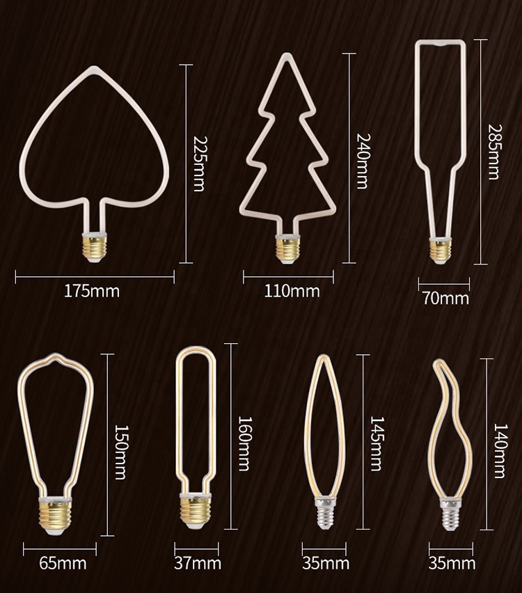 Indoor Lighting New Arrival Unique Design Party Wedding Decoration 8W Line Bulb LED Filament Lamp On Promotion