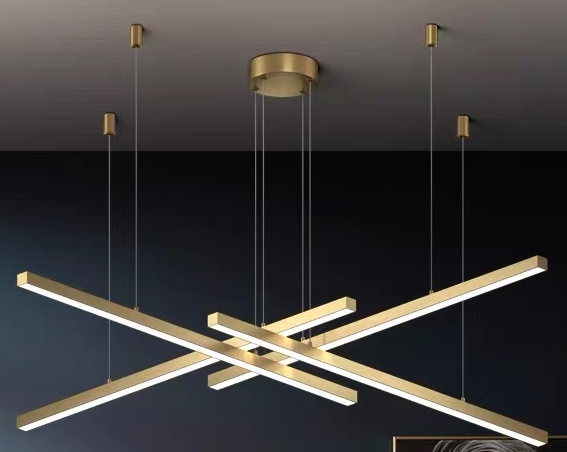 Hot Sales Minimalist Pendant Light Modern Led Linear Pendant Light Luxury Chandelier for Dinning Room Bedroom Hotel