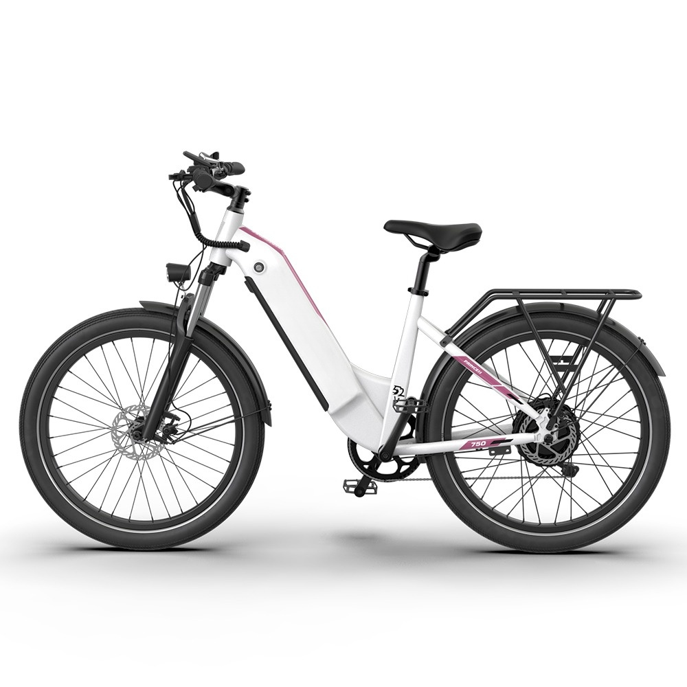 Rear Motor Green Power 15Ah Removable Lithium Battery 26*2.4 Inch Electric City Bicycle Suit 2023 NEW for Girls Arrival 52V 750W