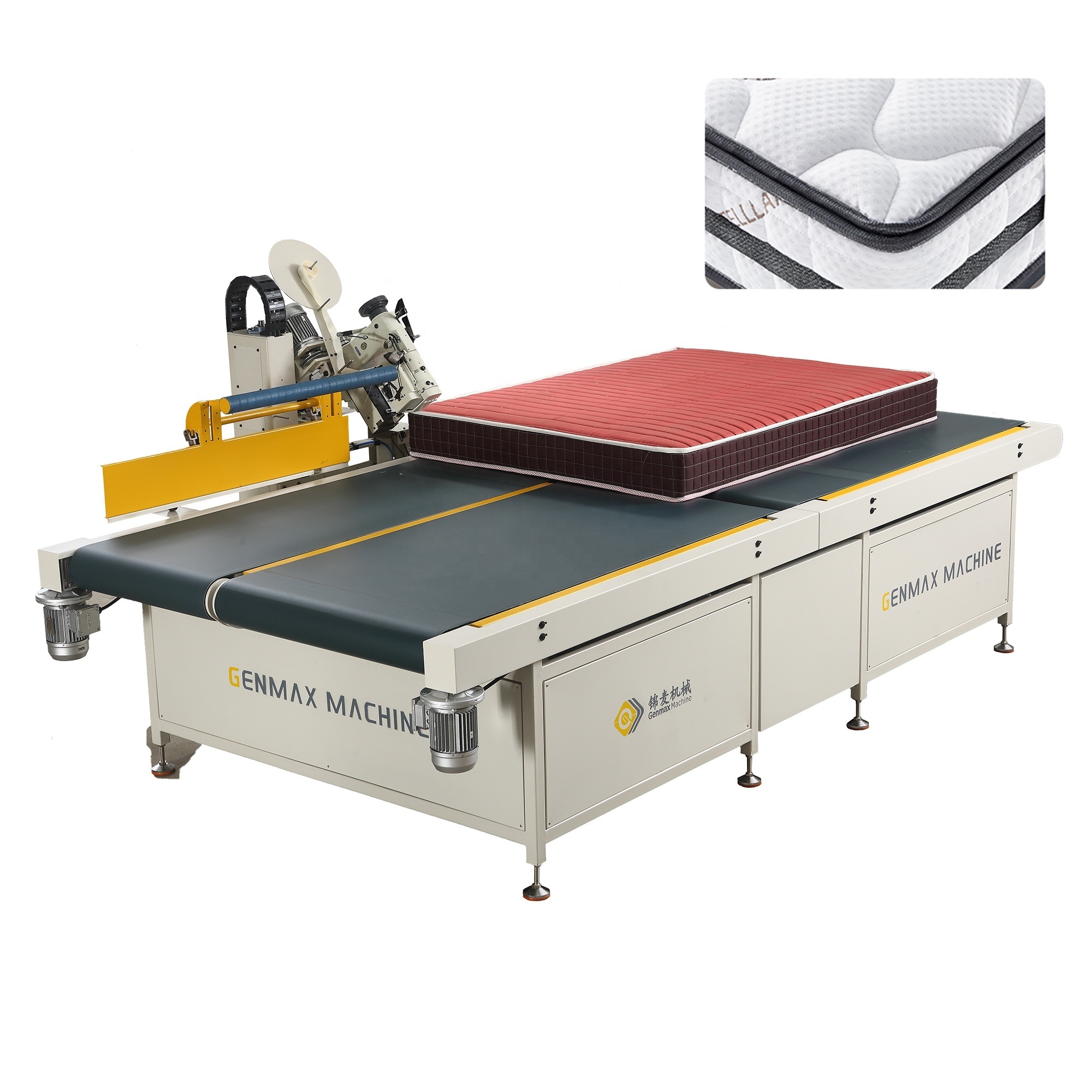 Auto Flip Mattress Closing Machine Tape Edge Sewing Machine For Maquinaria Para Colchones