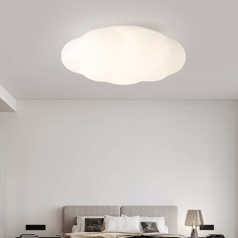 Creative Modern White Cloud Decoration Children'S Room Ceiling Light