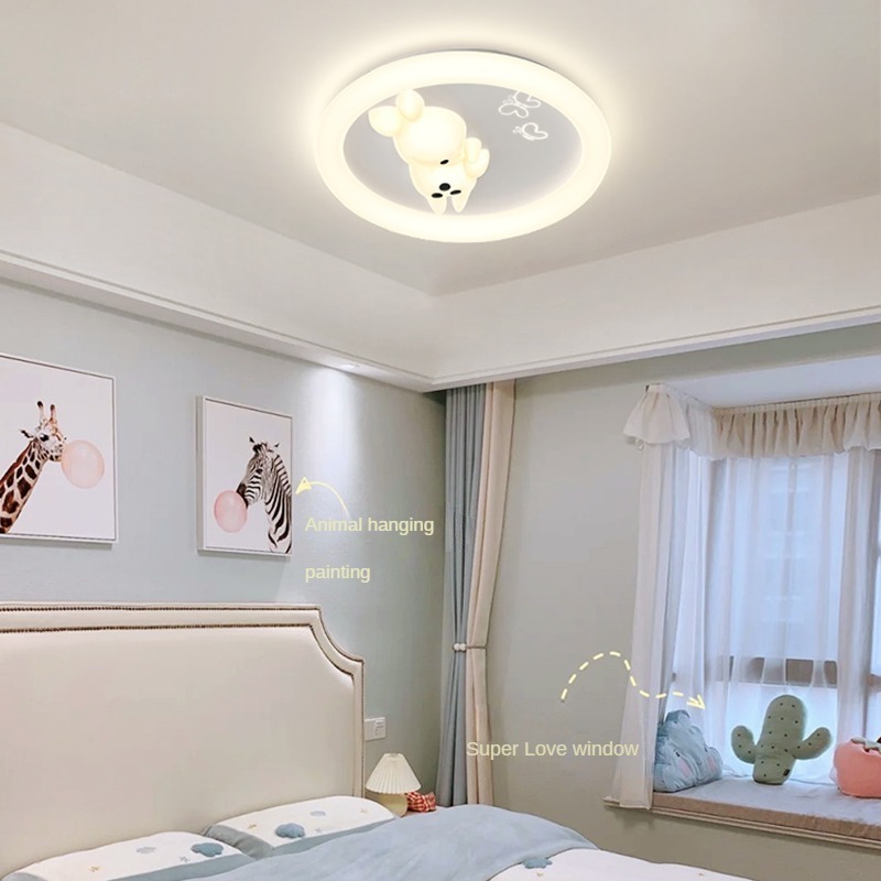 Round Indoor Living Room Bedroom Children'S Room Decoration Creative Light Fan Ceiling