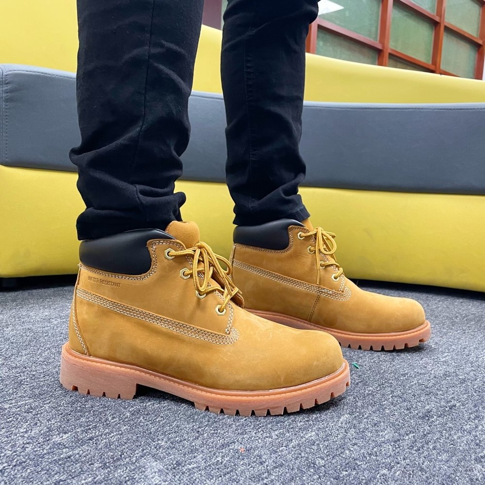 Autumn boots classic British tooling wear-resistant waterproof high-top Martin boots soft sole tooling non-slip big yellow boots