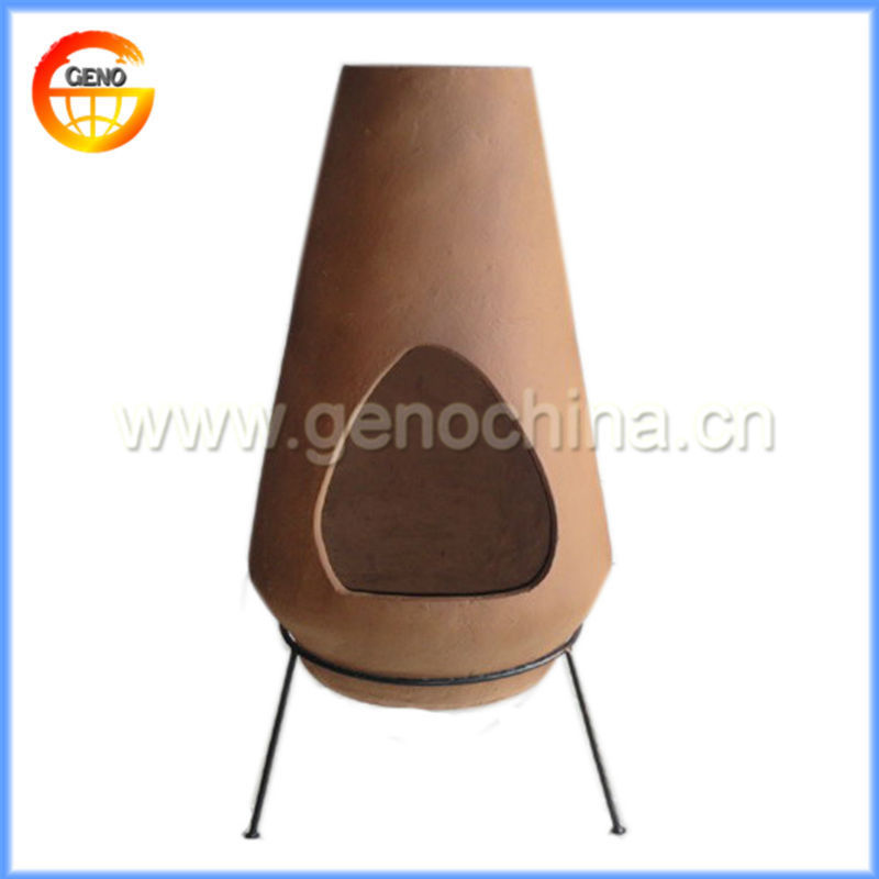 Outdoor Wood Fired Clay Chiminea for Garden Decoration