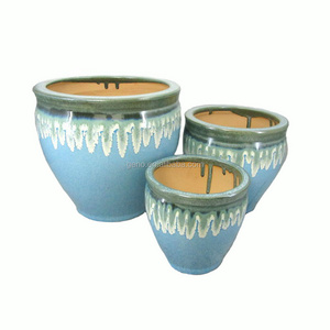 Outdoor Ceramic Pot Planter Large for Sale Glaze Ceramic Shopping Mall Plant Pot Seating Sample Order Is Welcomed Acceptable