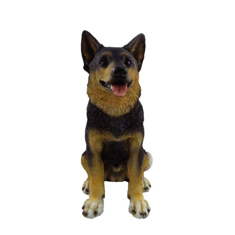 hot selling mini fiberglass dog welcome statues