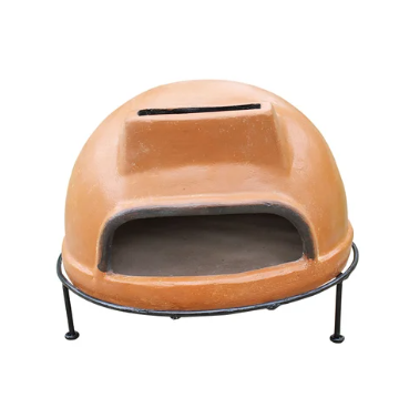 Fiber Clay Outdoor Pizza Oven Fire Pit with grill