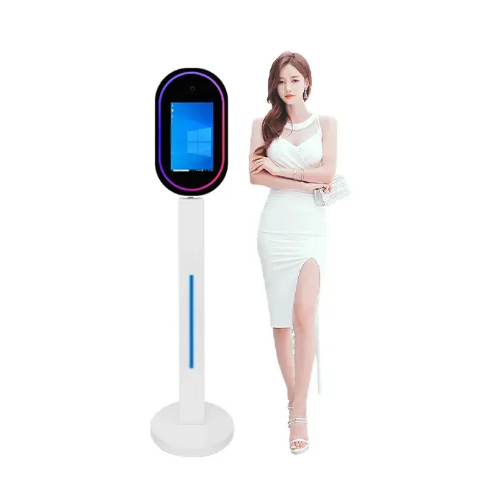 13.3 Inch Mirror Photo Booth Touch Screen With Mini Pc Built In Hd Camera Printer Portable Touch Screen Magic Mirror Photo Booth