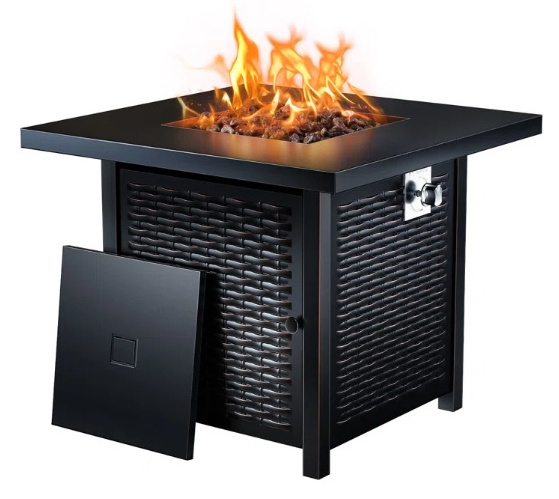 Popular And Cheap 50000 BTU Square Table Propane Gas Fire Pit for Home And  Garden