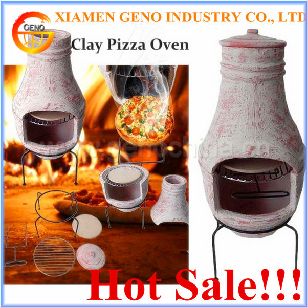 Wholesale Popular Wood Bunning Fiber Clay Pizza Oven With Pizza Stone Outdoor Fire Pit