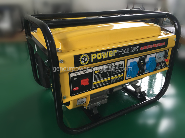 Power Value 2KW gasoline generator 5.5hp OHV manual