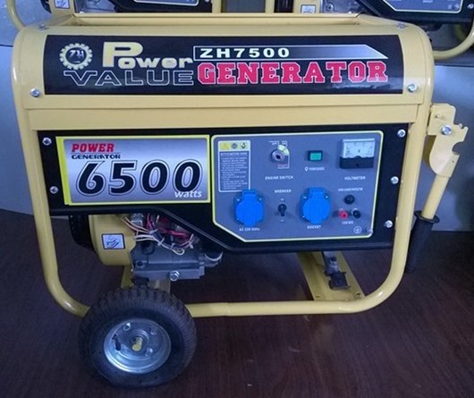 Gasoline engine generator kick starter electric starter, Portable Gas generator