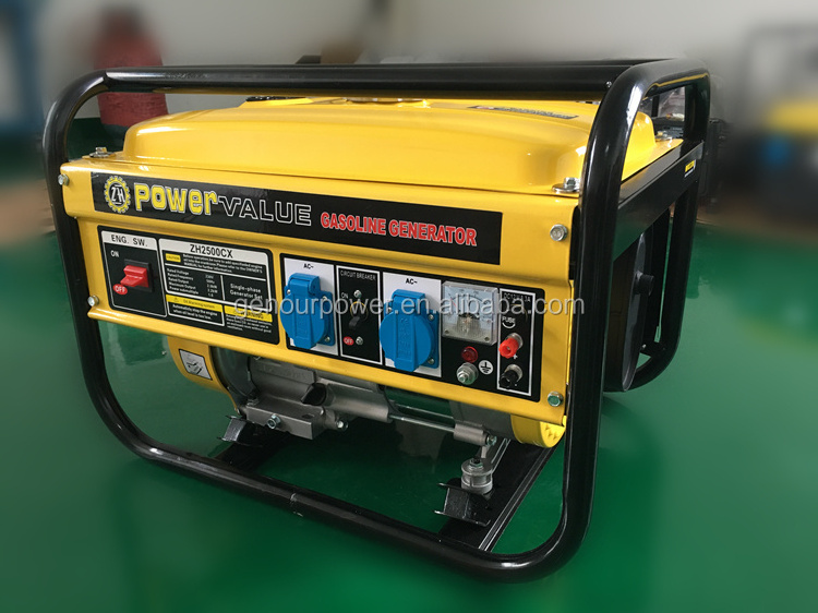 Power Value 2KW gasoline generator 5.5hp OHV manual