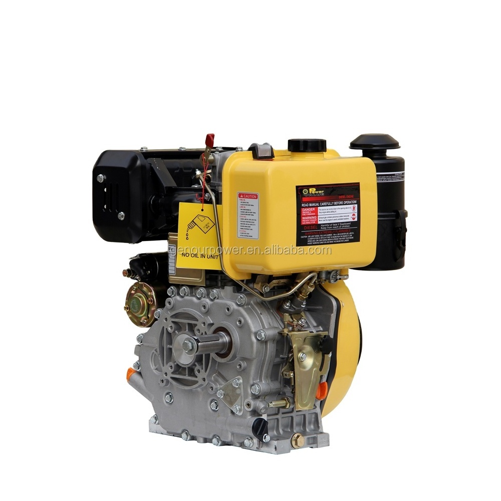 Taizhou Air-cooled Diesel Engine Factory Directly Sale 9 Hp 1-cylinder 4-stroke 4 Stroke Single Cylinder Electric Start