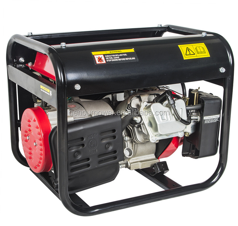 Gasoline LPG Engine Motor Four Stroke 1KVA 1KW Portable Gasoline Gas Power Generators family use