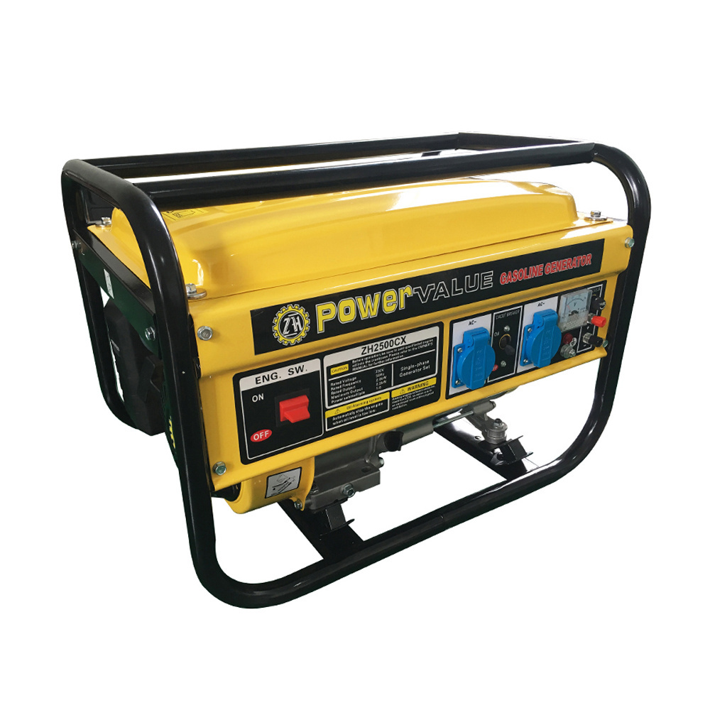 Power Value 2KW gasoline generator 5.5hp OHV manual