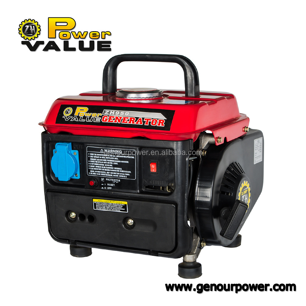 Gasoline 750w generator start digital inverter petrol silent 220v DC 12v generator