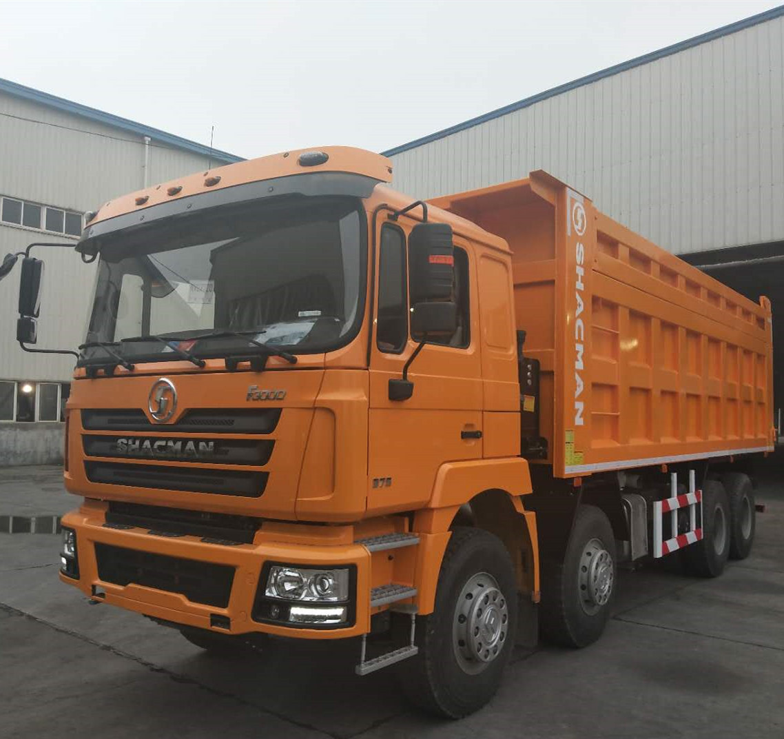 China Shacman heavy duty 6x4 10 wheels Euro 2  diesel dump tipper truck for transporting mucks and stones