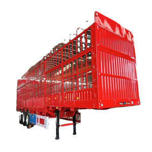 High quality 3 axles Transport Stake Fence Cargo 50T  side wall Fence Type Semi Trailer Trucks