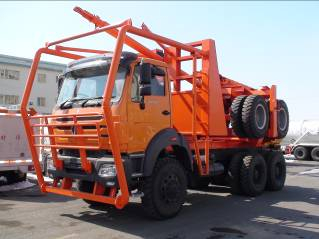 Hot sale New Beiben  2638 KZ  6x4 380 HP Euro 3 heavy duty short cab logging tractor chassis