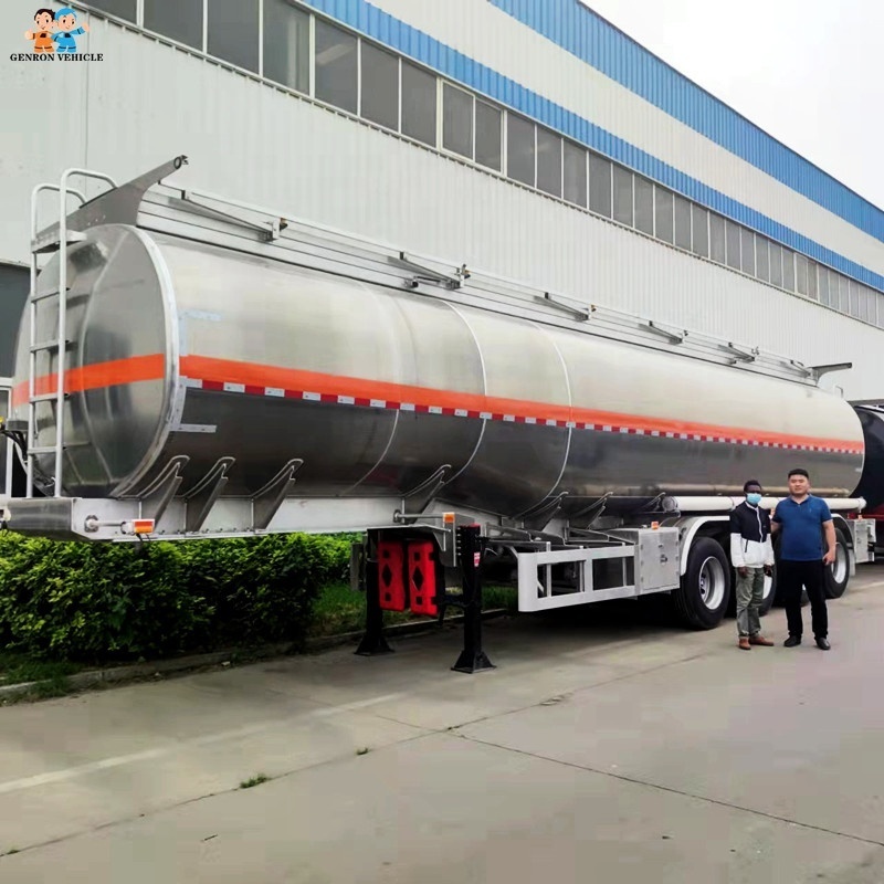 Aluminium Petroleum Tanker Truck Trailer For Transporting Petroleum products ,Kerosene ,Diesel ,Bulk liquid