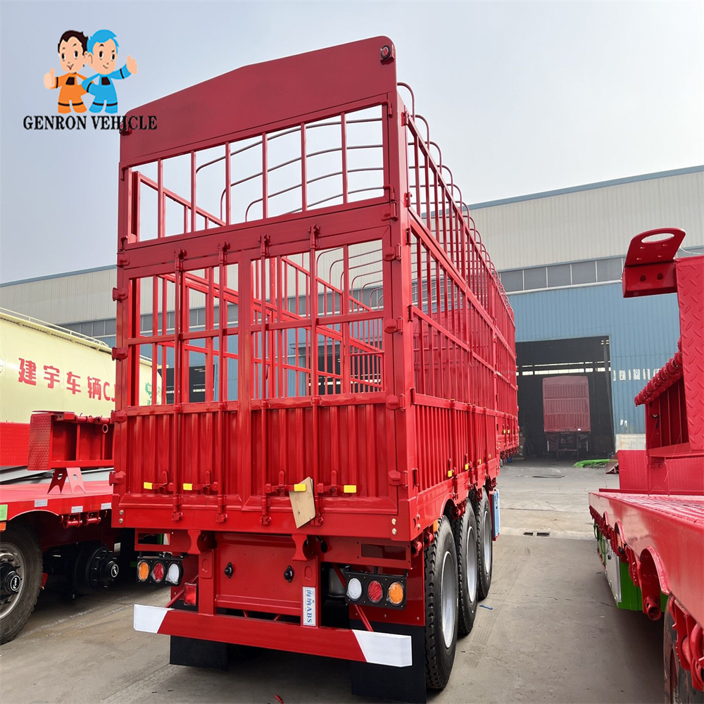 High quality 3 axles Transport Stake Fence Cargo 50T  side wall Fence Type Semi Trailer Trucks