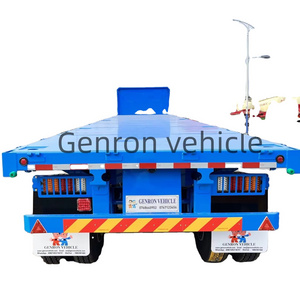 3/4 axles flatbed semi trailer container delivery trailer for sale