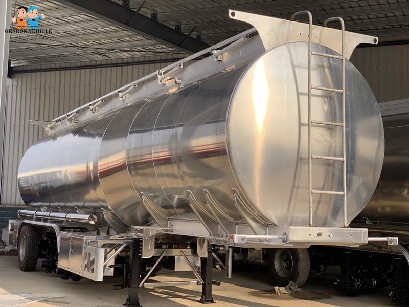 Aluminium Petroleum Tanker Truck Trailer For Transporting Petroleum products ,Kerosene ,Diesel ,Bulk liquid