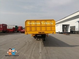 Good condition 3/4 axles flatbed semi trailer  container delivery trailer for sale