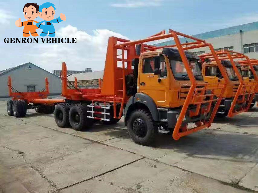 Hot sale New Beiben  2638 KZ  6x4 380 HP Euro 3 heavy duty short cab logging tractor chassis