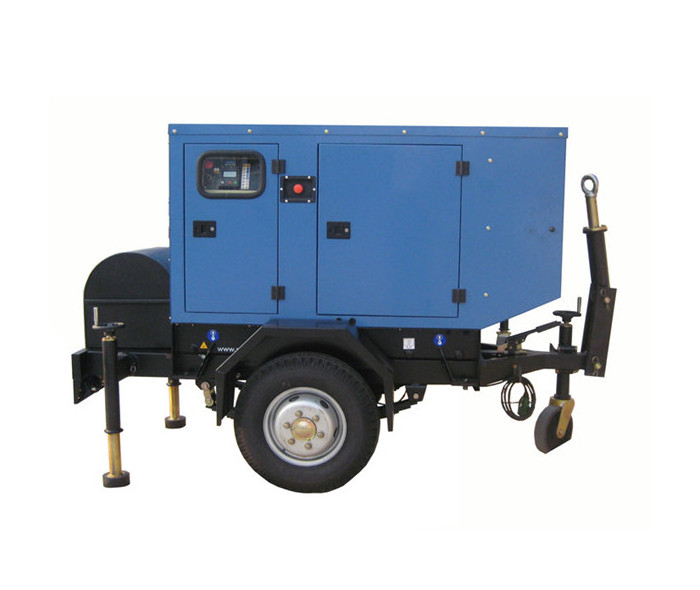 Towable Trailer electric genset 30kw mobile diesel power station