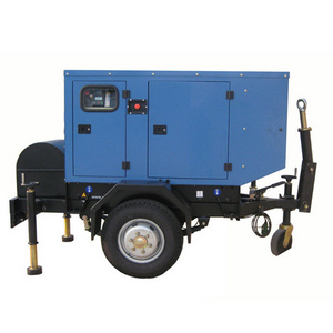 Towable Trailer electric genset 30kw mobile diesel power station