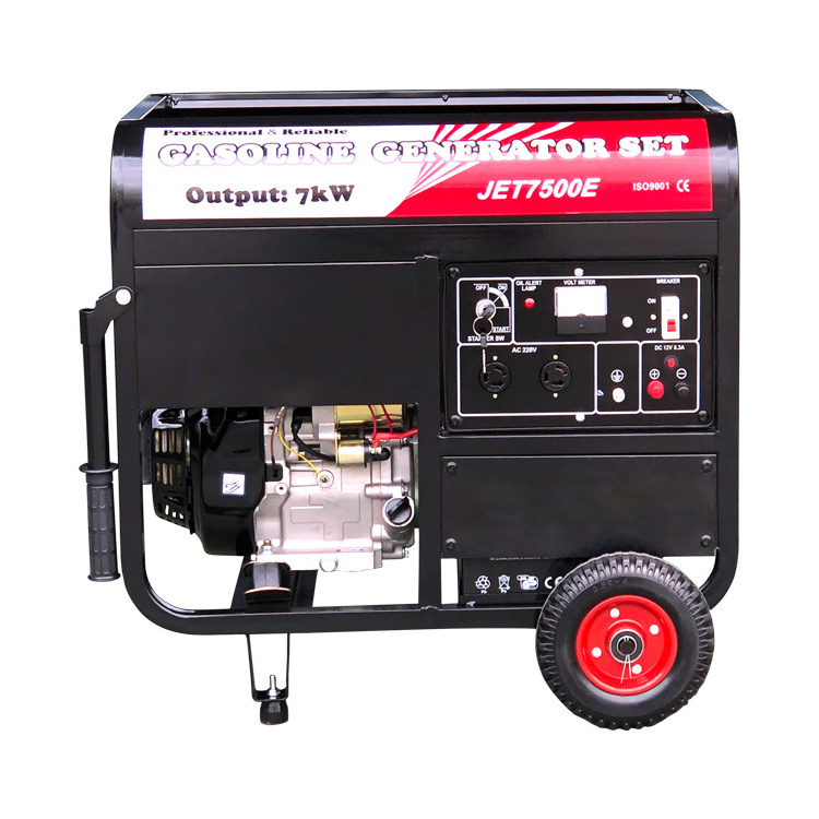 Gasoline genset 2kva 2.5kva 5kva 6kva low rpm small power electric start generator set silent