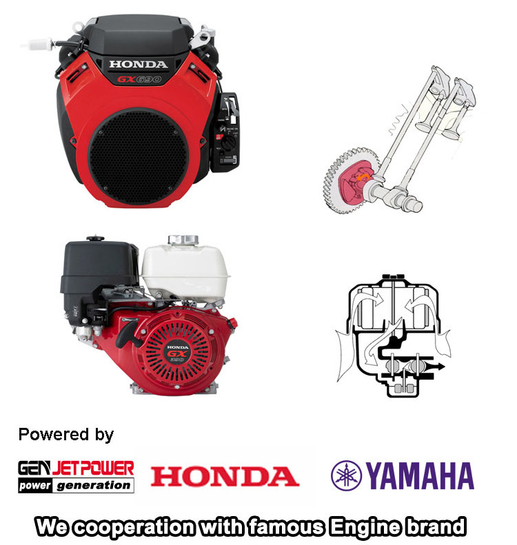 High Quality 4 Stroke 9HP 13HP Petrol Engine / Air Cooled 188F GX390 Gasoline Engine