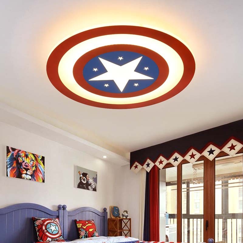 Children's room lights boys and girls bedroom lights creative cartoon globes space eye protection chandeliers modern ceiling