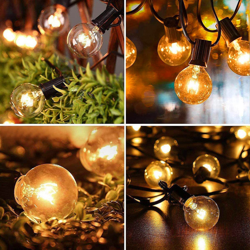 G50 G16 1/2 P45 S45 G40 E17 E14 E12 clear amber frosted dimmable retro edison LED string bulb