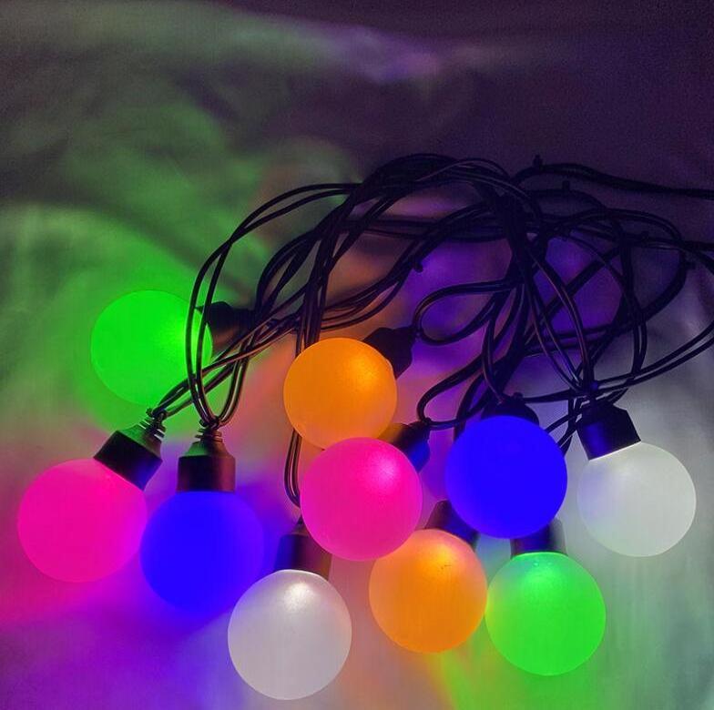 Christmas Lights 16ft 10 E26 Bulbs Outdoor Bistro Decorative LED String Lights holiday wedding party waterproof