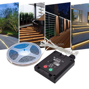 Outdoor Smart Solar Led Strip Lights Waterproof 4v With Remote Multicolour 5meter Address Led Domed Neon Flex Smd 2835 5050