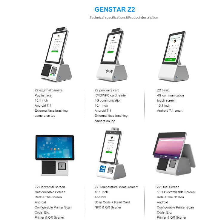 10.1 inch Capacitive screen face payment Android Pos Tablet with retail shop cash register