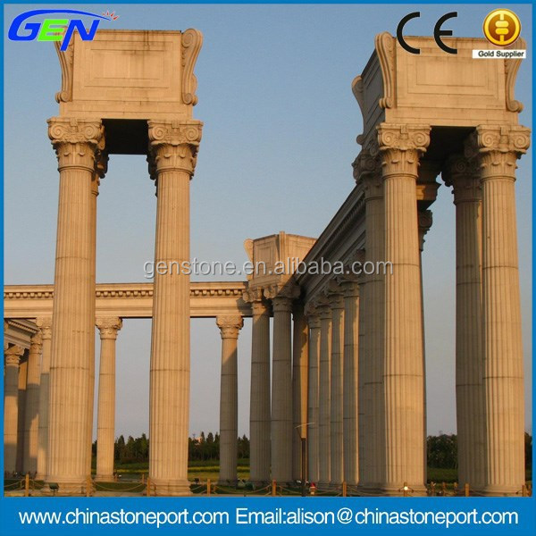 Garden Decorative Natural Stone Column,Granite Column