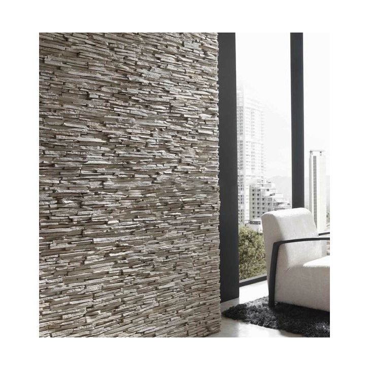 Culture Split Slate Natural Black Wall Panel Cladding Tile Stone Veneer