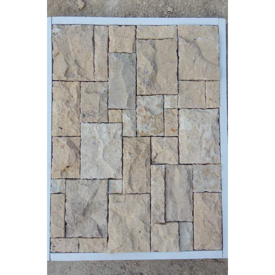 Brick Rectangle Natural Stone Veneer Panel Slate