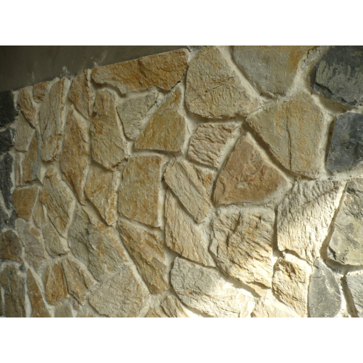 Yellow slate Wall Cladding Culture Veneer Panel Loose Stone For Sale