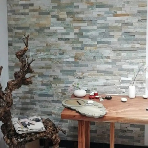 Nature Stone Cladding Grey Culture Stone Slate Wall Panel