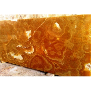 Natural Stone Cream Yellow Onyx Marble Slab From China