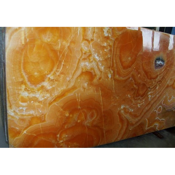 Natural Stone Cream Yellow Onyx Marble Slab From China